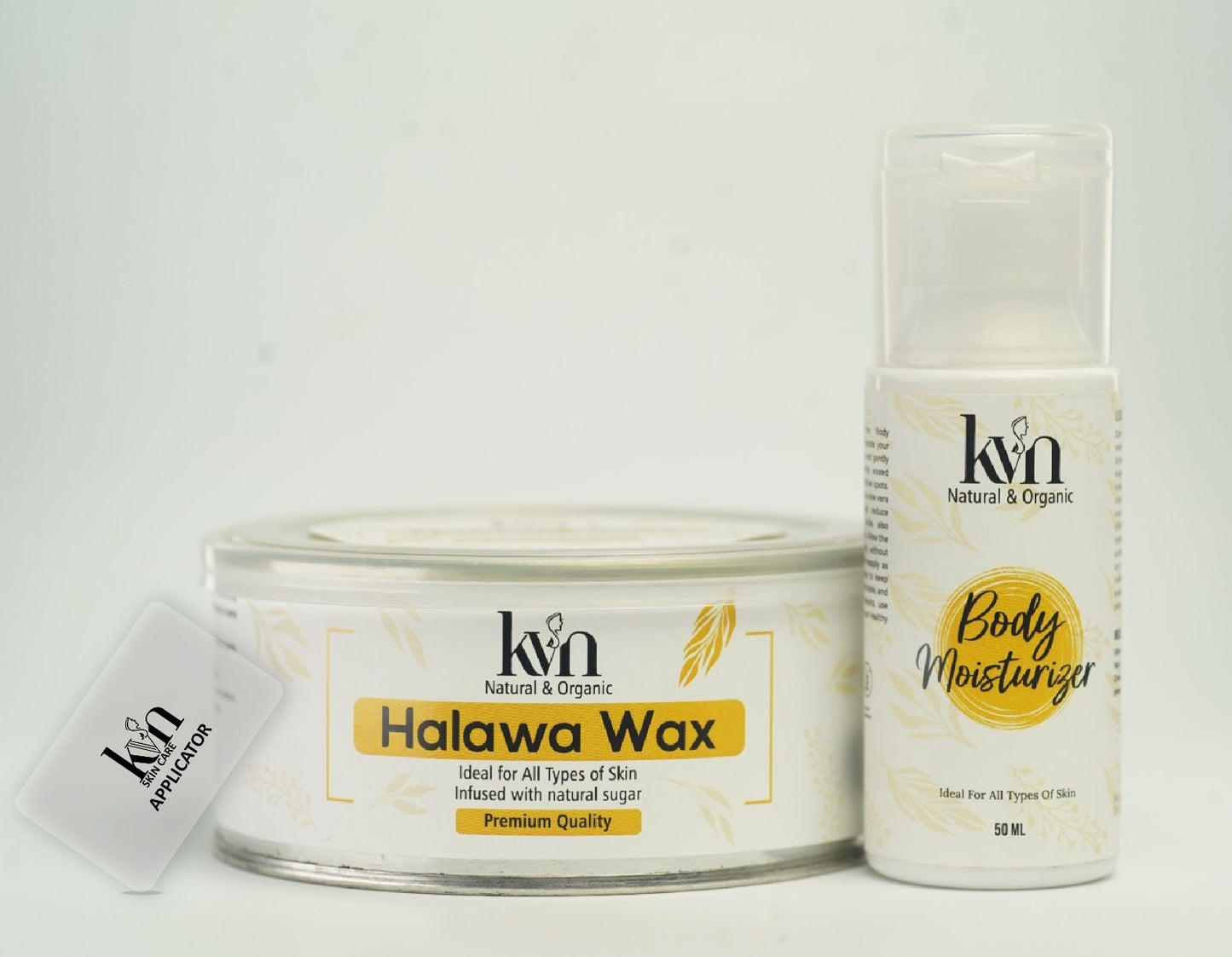 KVN Natural & Organic Halawa Wax (FREE Applicator + After Wax Moisturizing Lotion)