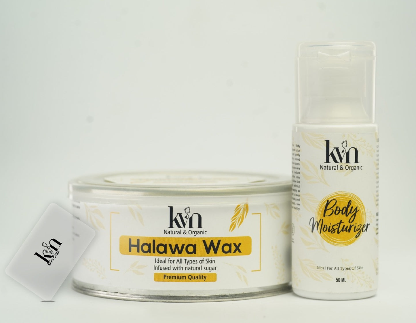 KVN Natural & Organic Halawa Wax (FREE Applicator + After Wax Moisturizing Lotion)