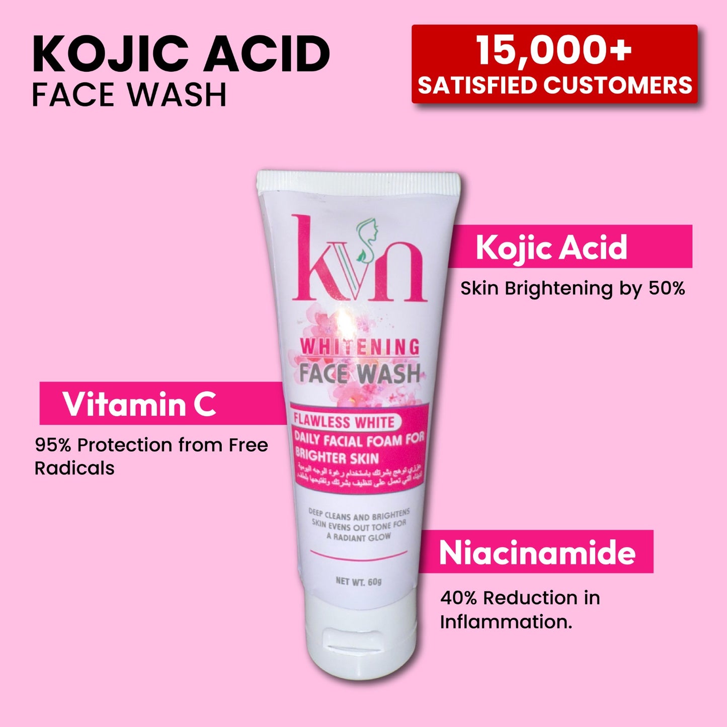 Kojic Acid Whitening Face Wash